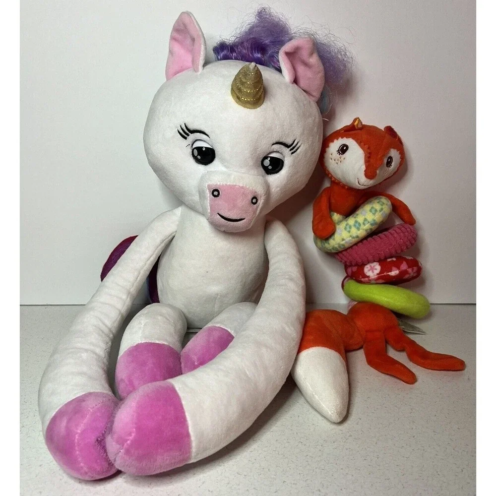 Fingerlings Hugs Gigi Plush Baby Unicorn and Snowie Soft Baby Hanging Toy TESTED